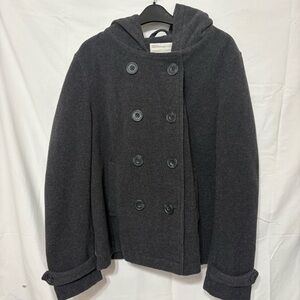 Aeropostale Charcoal Peacoat with Pink Lining